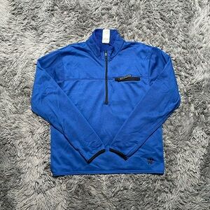 Vintage 90’s Blue Running 1/4 IN Sport Zip Up Pullover Size Medium